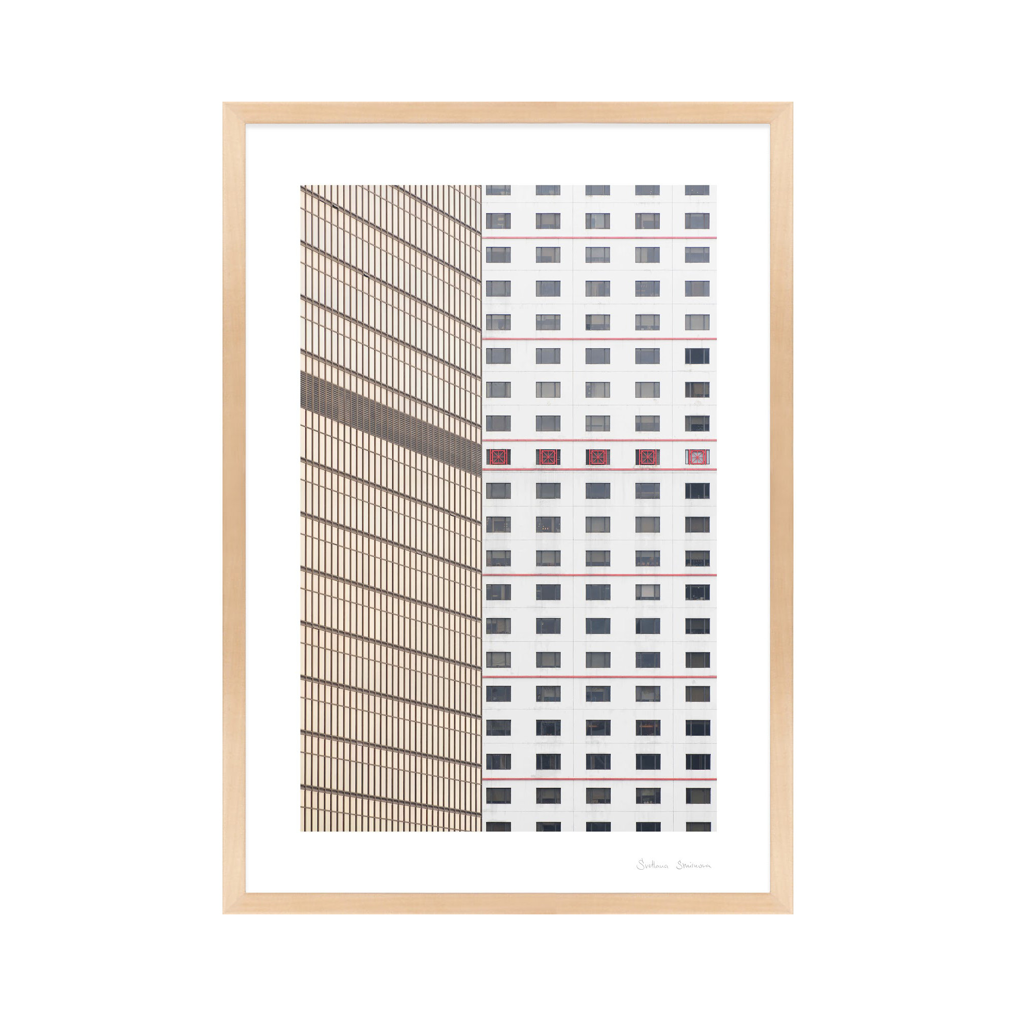 Hong Kong 1 by Svetlana Smirnova, 38" H x 26.5" W x 1.25" D, Maple