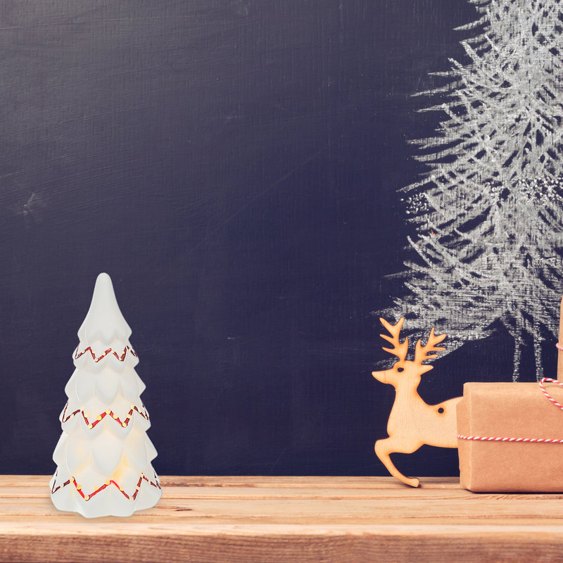 Petit ensemble de 3 arbres à DEL en céramique