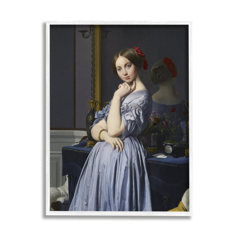 «Comtesse D Haussonville», Jean Auguste Dominique Ingres Countess par One1000paintings - peinture sur toile à cadre flottant