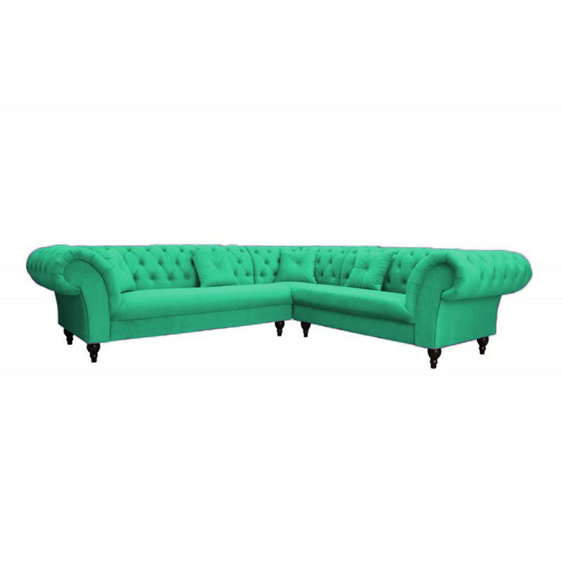 Blanchard Corner Sofa , Turquoise, Left