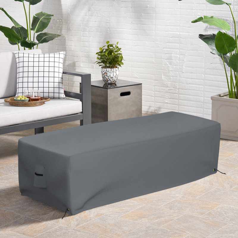 Heavy Duty Multipurpose Outdoor Rectangle FirePit Cover, Durable UV Resistant Patio Waterproof Cover Suitable For LAUREAN AEGEAN  Belle