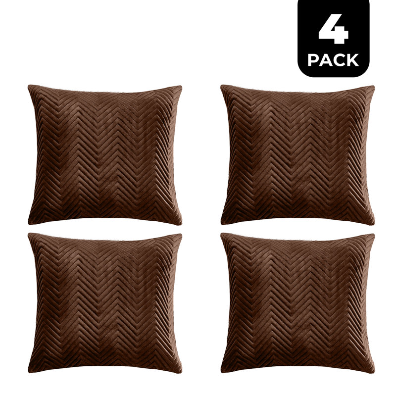 Square Cushion Cover, Coffee