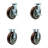 4 Piece Polyurethane Caster Set
