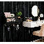 Porte-clés mural avec organisateur de courrier et tiroir de rangement, organisateur de hall d'entrée à 6 crochets pour les clés, le courrier et les petits objets, conception en bois rustique facile à installer-471269126