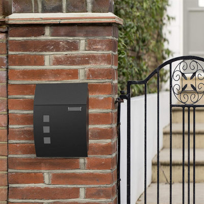 Loredana Steel Post Mounted Post Box