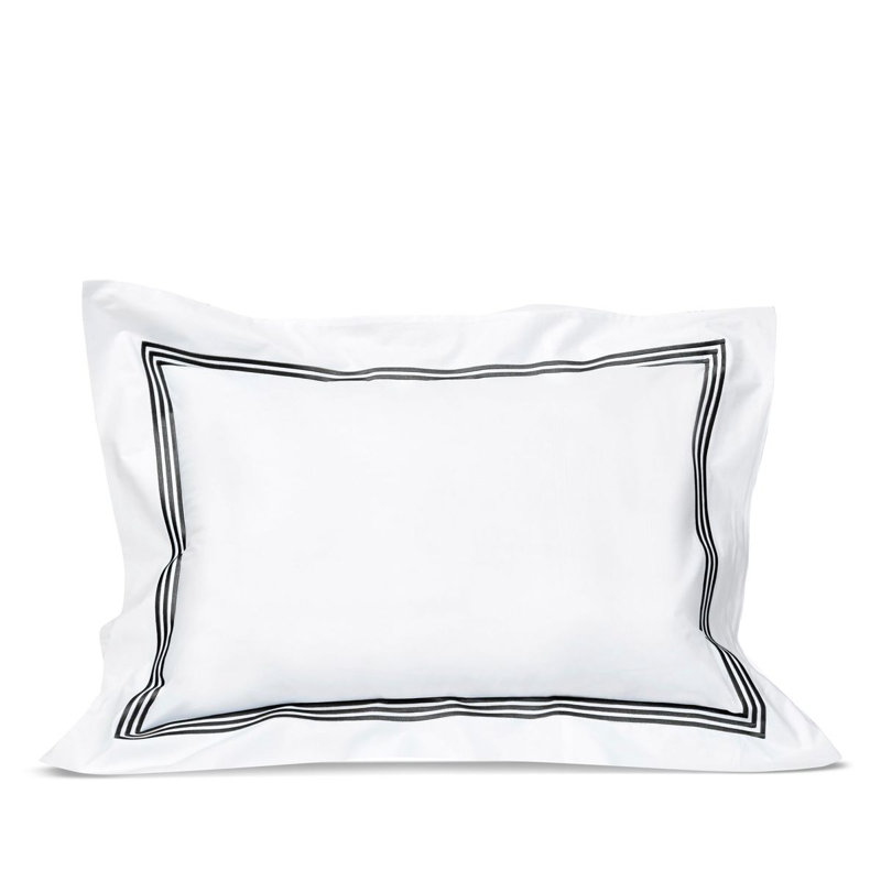 Platinum Sham, Standard Sham, White/Black