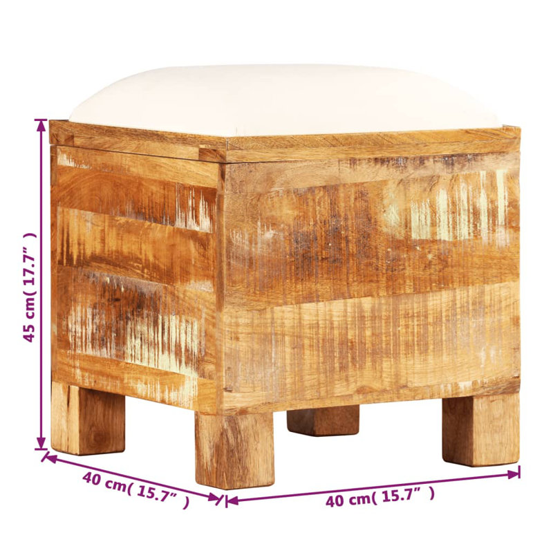 Banc de rangement en bois Nethe