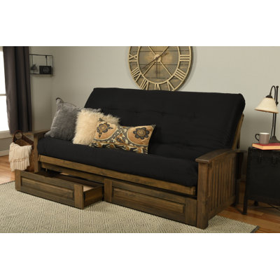 Stratford Queen 89'' Upholstered Futon And Mattress