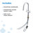 Amalfi 2-Handle Pull Down Sprayer Kitchen Faucet-117280003