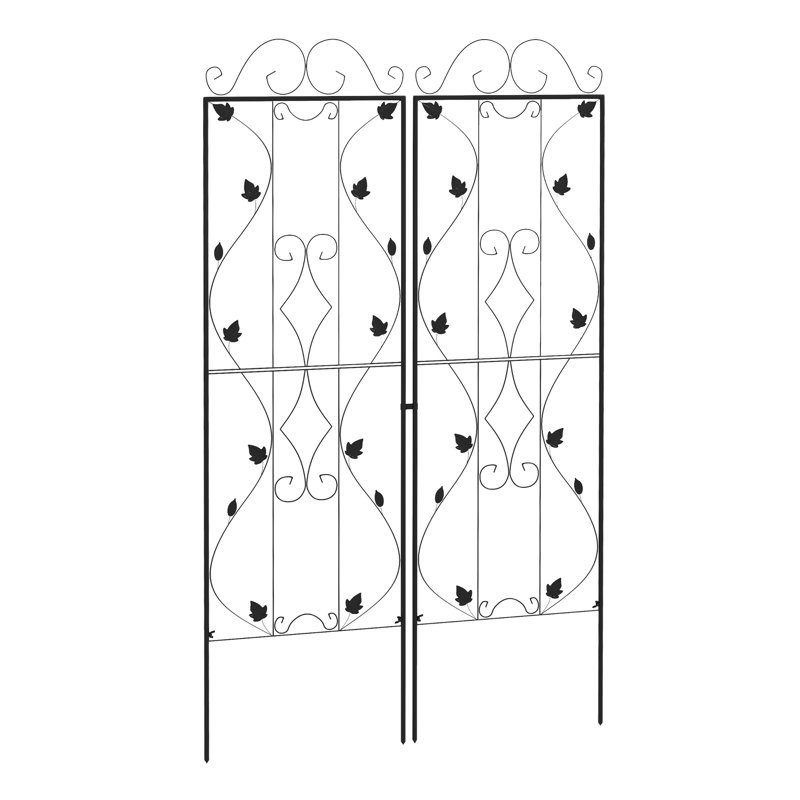 Yerang 181cm H x 50cm W Metal Vines Trellis Side Panel