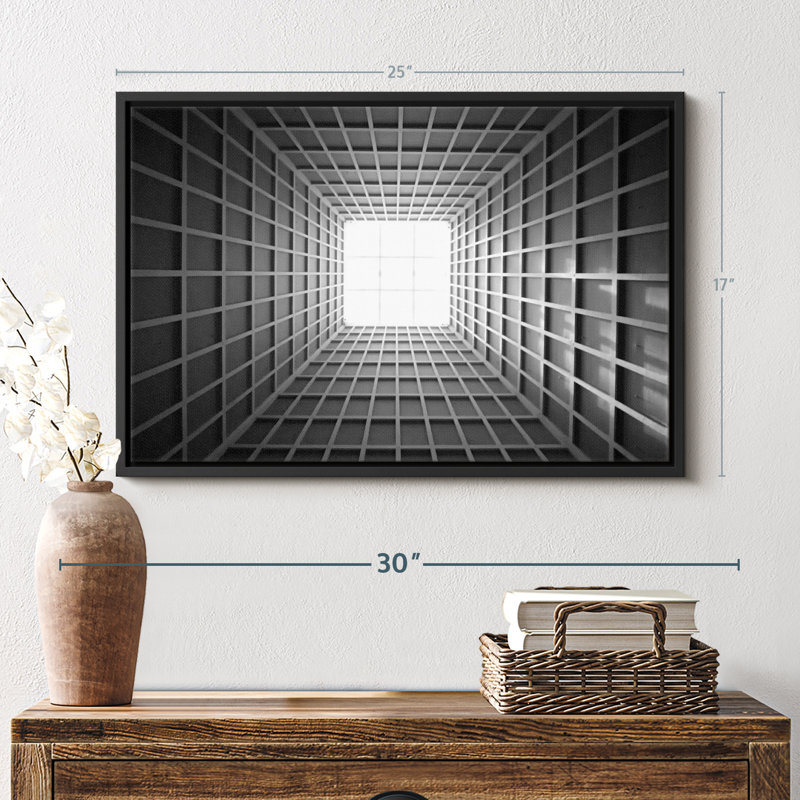 Building Skylight Illusion Canvas Print, 25" H x 17" W