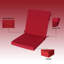 Coussins de chaise d'extérieur 18 po x 36 po x 3,15 po (ensemble de 4), coussin de patio en mousse viscoélastique avec bord en cascade-256284858-257897890