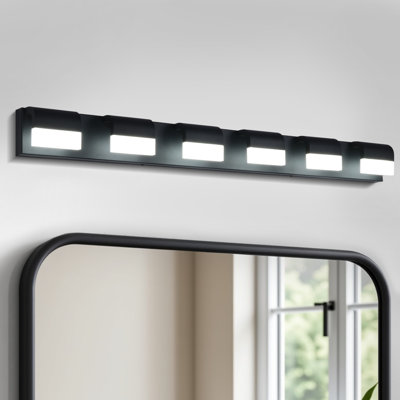 Luminaire de meuble-lavabo moderne / contemporain à DEL intégré 46,5 po à 6 lumières Flynama