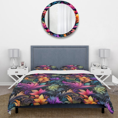 Ensemble de housse de couette Neon Foliage