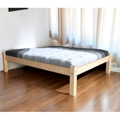 Natural Solid Wood Full Bed Frame