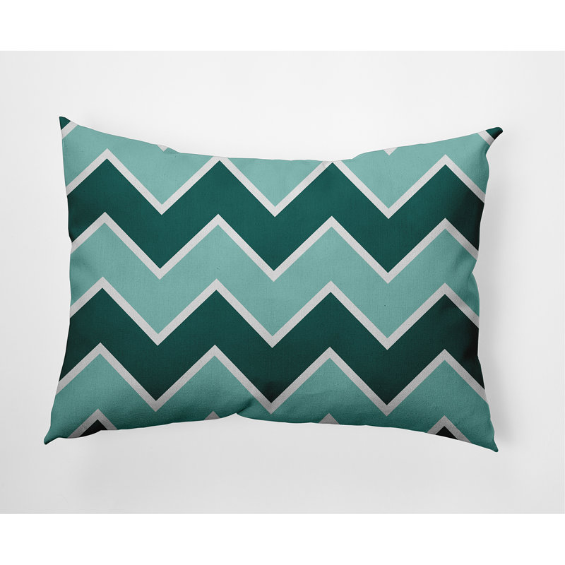 Coussin intérieur / extérieur Stripe A Balance, Bleu sarcelle