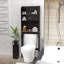 Au-dessus de la toilette, armoire de rangement en bois pour la maison, salle de bain, armoire d'appoint