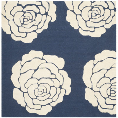 Cannen Hand Tufted Wool Floral Rug