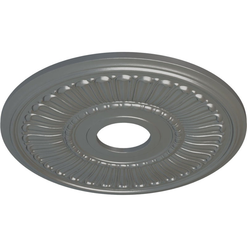 Médaillon de plafond H 16 po x l 16 po x P 0,75 po Melonie, Argent