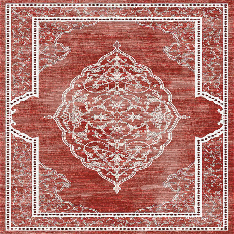 Stylish Hall Carpet 2.6 x 9.8 Feet - 100% Polyester, 0.04 in Pile Height | Antibacterial, Non-Slip PVC Felt Dot Underside | Machine Washable, 3D Digital Print | Perfect for Home Entryways & Living Spaces