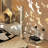 Silver Stainless Steel Free form Floor Lamps