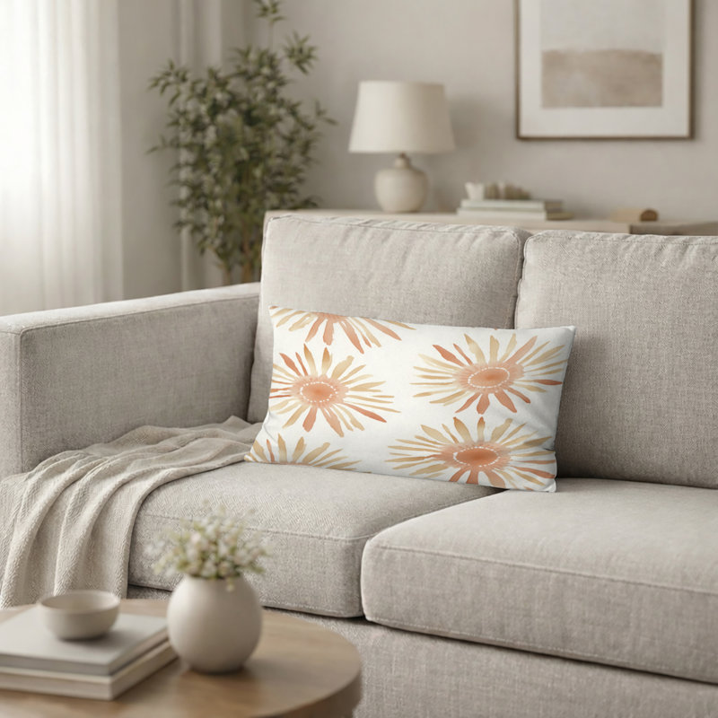 Coussin décoratif Starburst - coussin décoratif Boho Boho Sun, H 12 po x l 20 po