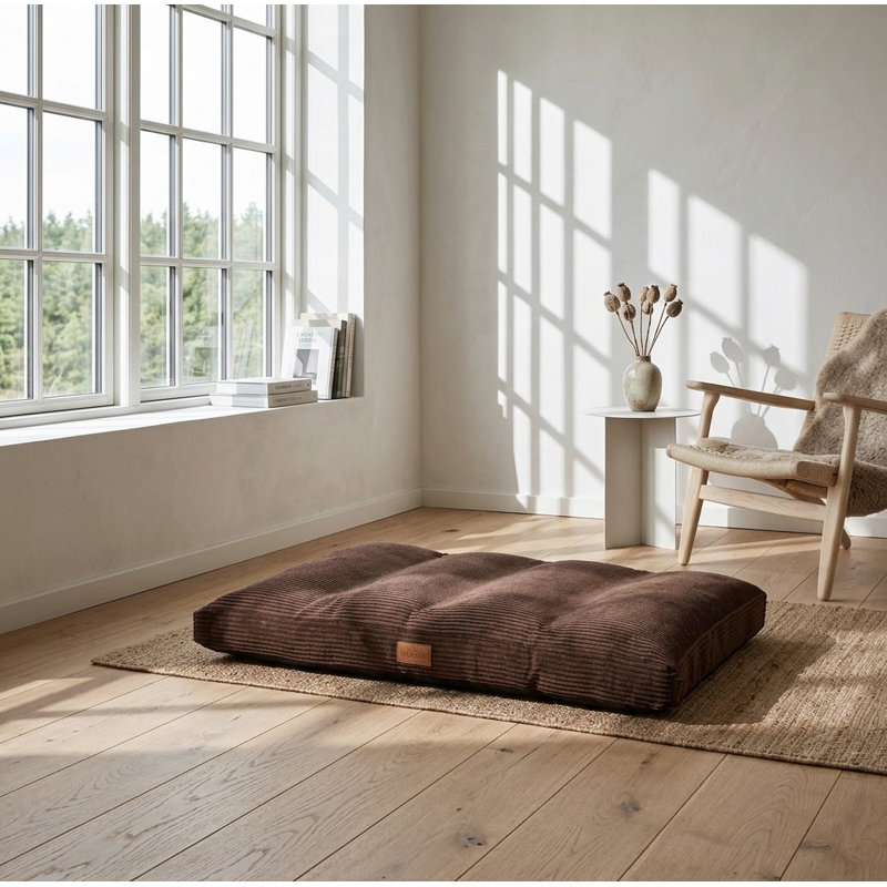 Tapis orthopédique pour animaux de compagnie / Oreiller classique - Lit pour chien avec housses en polyester amovibles et lavables