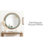 Stockham Round Wood Wall Mirror