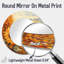 «Country Side Sunflowers In Fall I» - Art mural miroir floral - imprimé sur métal-1500478263