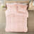 King/ King Shaggy Fur Comforter - Warm, , Blush Soft Reverse
