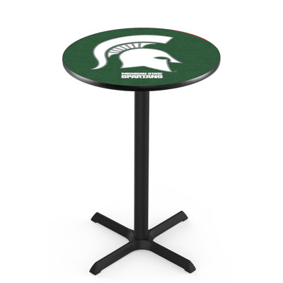 NCAA Round Metal Base Dining Table