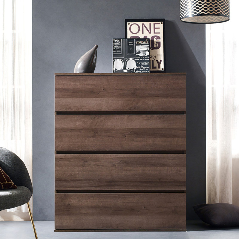 Commode contemporaine en bois, Brun