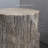 Javeah Tree Stump Stool, Decorative Side Table With Round Tabletop, Concrete End Table With Wood Grain Finish, For Indoors And Outdoors-43170866