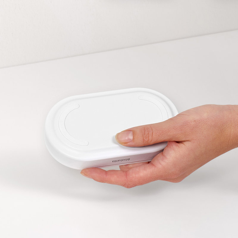 Ensemble de distributeur de savon de style évier Brabantia, Minéral blanc frais