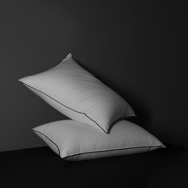 Feather and Down Pillow for Hotel-Like Comfort, Hypoallergenic- All Sleeping Positions, 12", King