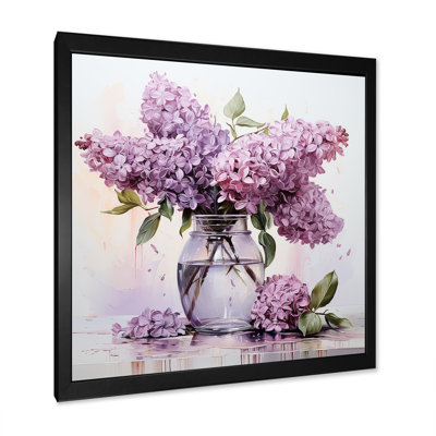 " Elegant Lilac Bouquet Vase I "