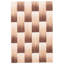 Repose-pieds Yama Patchwork brun clair Kilim 5 pi 1 po x 7 pi 6 po