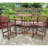 Michaela 4 - Person Acacia Wood Patio Dining Set with Round Table