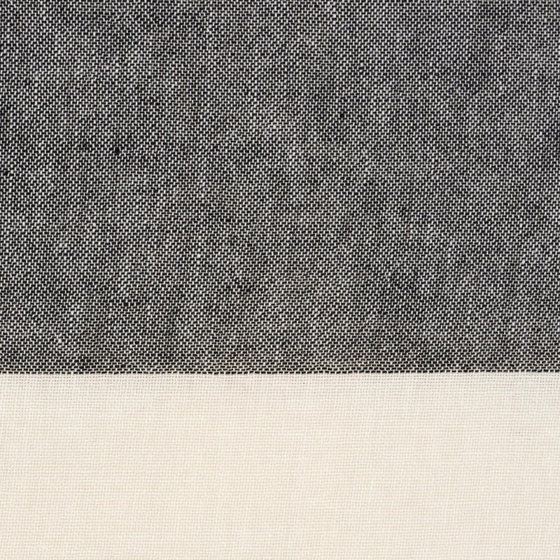 Vista Linen Stripe Casement Fabric, Carbon/White