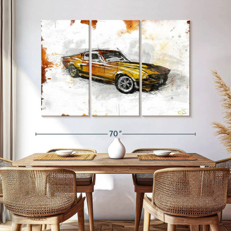 Mehar Car Rust, 42" H x 65" W