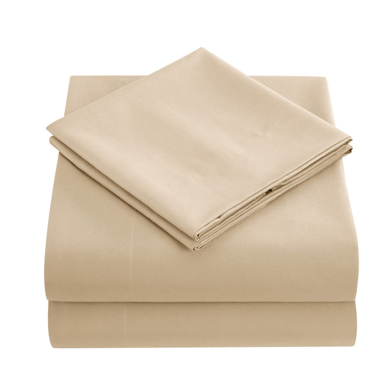 Ensemble de draps 4 pièces, Grand, Beige