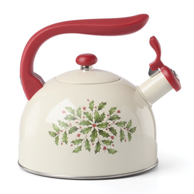 Holiday Metal Tea Kettle