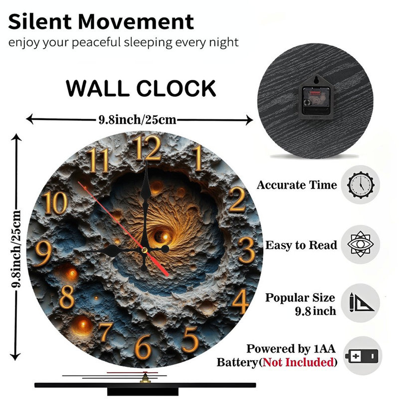 horloge de cratère cosmique