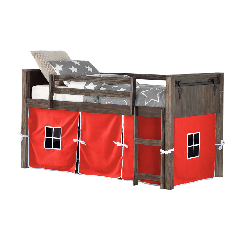 Lit mezzanine simple Ivanna par Harriet Bee, Rouge