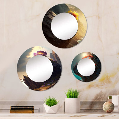 Lorjuste Metal Round Mirror
