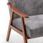 Chaise d'appoint avec revêtement en microfibre et structure en bois massif-1893216195