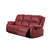 Red Synthetic Leather Motion Sofa