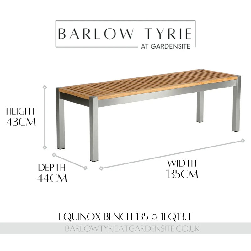 Equinox Outdoor Teak Dining Bench