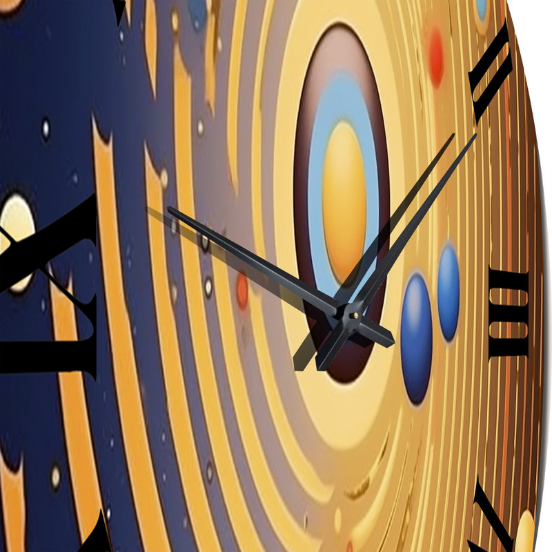 Horloge murale en métal, Moyenne
