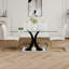 Table en verre de style moderne